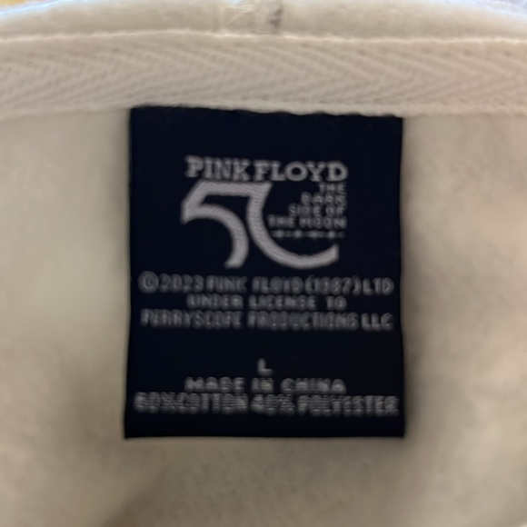 Men's Pink Floyd "The Dark Side of the Moon" Graphic Hooded Sweatshirt Large - Picture 3 of 3